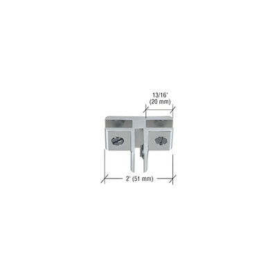 CRL Chrome 3-Way 90 Degree Aluminum Glass Connector