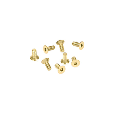 CRL Satin Brass 5 mm x 12 mm Cover Plate Flat Allen Head Screws