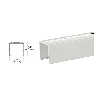 CRL Sky White Pre-Punched Bottom Rail for Pickets