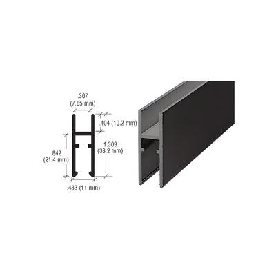 CRL Flat Black Aluminum LK610 H-Bar
