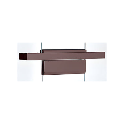 CRL Black Bronze Anodized Single Floating Header for Overhead Concealed Door Closers for 36" Wide Opening