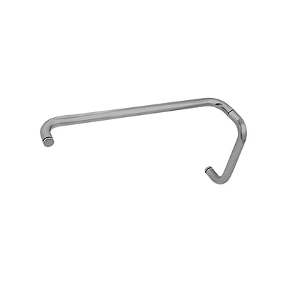 CRL Brushed Nickel 8" Pull Handle and 18" Towel Bar BM Series Combination Without Metal Washers