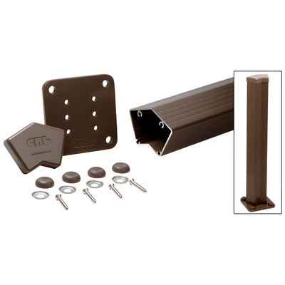 CRL Matte Bronze 100 Series 48" 135º Surface Mount Post Kit