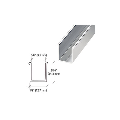 CRL Brite Anodized 72" Snap-In Filler Insert for Shower Door Header