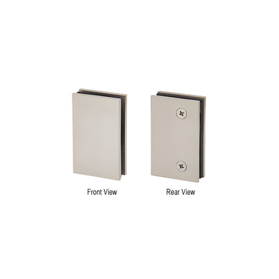 CRL Brushed Nickel Geneva Glass Mount Lock Receiver for RPS