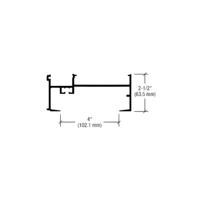 CRL-U.S. Aluminum 6" Inside Glaze Sill, Clear Anodized Class 1