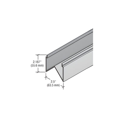 CRL-U.S. Aluminum 90 Degree Mullion Cover for StormWall XL Mullions, Clear Anodized Class 1