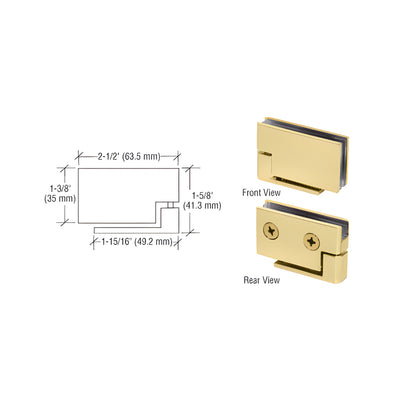 CRL Brass Surface Mount Cabinet Pivot Hinges