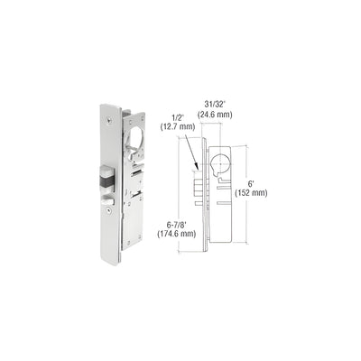 CRL 31/32" Backset Narrow Stile Left Hand Deadlatch Lock