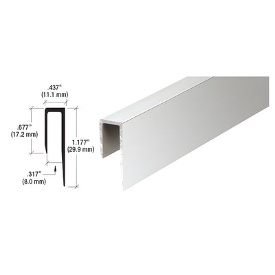 CRL Brite Anodized Aluminum Deep Nose 5/16" J-Channel
