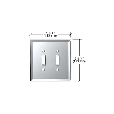 CRL Clear Double Toggle Glass Mirror Plate