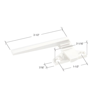 CRL White Left Hand Cam Handle Lock