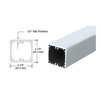 CRL Metallic Silver 200, 300, 350, and 400 Series 36" Fascia Mount Post Only