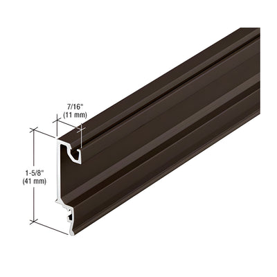 CRL-U.S. Aluminum Face Stop - 24'-2", Dark Bronze/Black Anodized Class 1