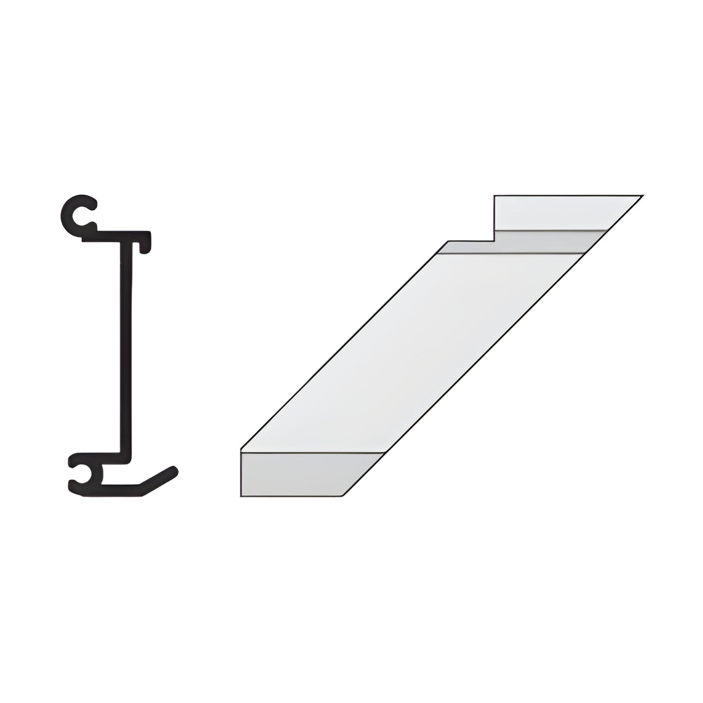 CRL-U.S. Aluminum Right-Hand 90° Inside Corner Anchor Clip, 4-Pack