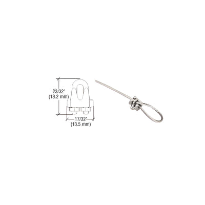 CRL Cable Loop Securing Clamp for Cable Display System