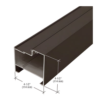 CRL-U.S. Aluminum 4-1/2" x 4-1/2" Bulkhead, Bronze Black Anodized - 24'-2"