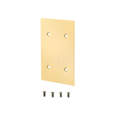 CRL Polished Brass End Cap for 8B Series Standard Square Base Shoe