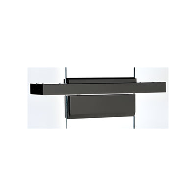 CRL Black Powder Coated Custom Length Single Door Floating Header