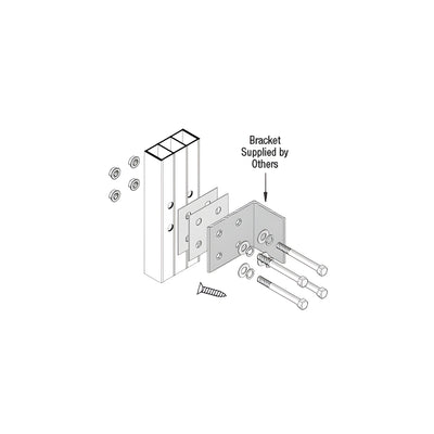 CRL-U.S. Aluminum Jamb Mullion Anchor- 6/Pk