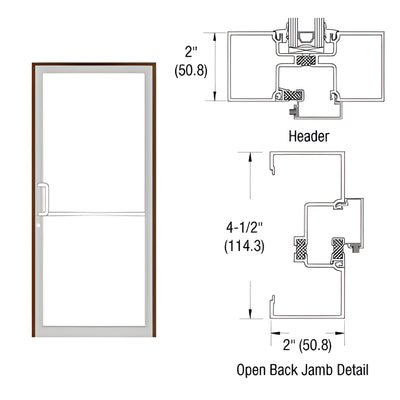 CRL-U.S. Aluminum IT451 Offset Pivot Up-and-Over Frame, Dark Bronze