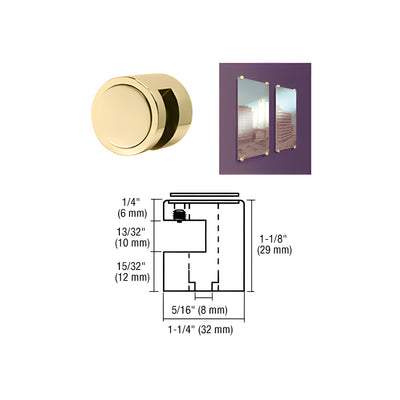 CRL Brass Edge Grip for 3/8" Material