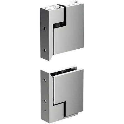CRL Polished Chrome Zero Hinge Set