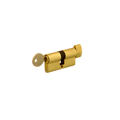 CRL Polished Brass Keyed Alike Cylinder Lock with Thumbturn