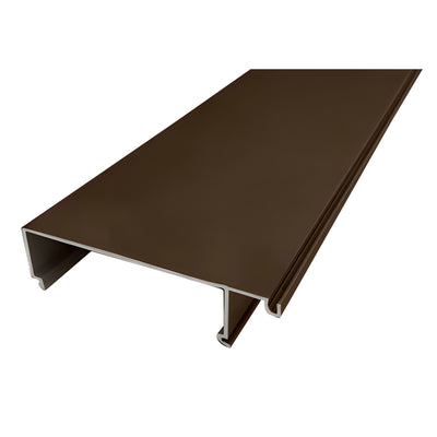 CRL-U.S. Aluminum 1" to 1/4" Glass Reducer Bead for Inside Glaze, Bronze Black Anodized - 24'-2"