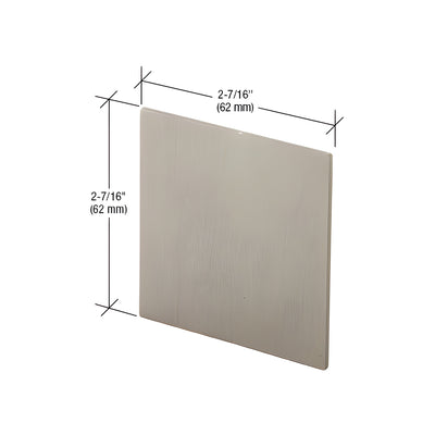 CRL Brushed Stainless Anodized Single Top Track Replacement End Caps for 490/495 & 690/695 Series Sliding Door Systems