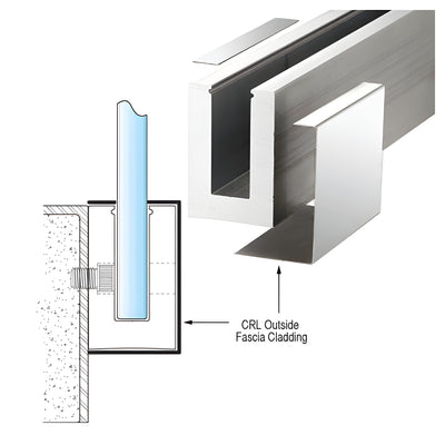 CRL Polished Stainless Outside Fascia Cladding 120" Long - B5S Series