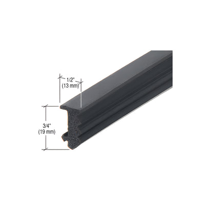 CRL-U.S. Aluminum Black EPDM Sponge Glazing Gasket - 250'