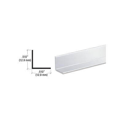 CRL Brite Anodized 1/2" Aluminum Angle Extrusion