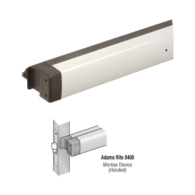 Adams Rite® 8400 Series Panic Mortise Only Right Hand 42", Clear Anodized