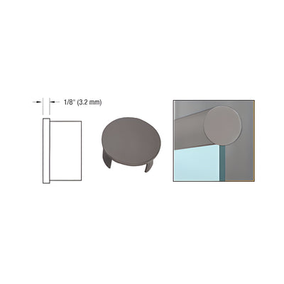 CRL Aluminum Dark Bronze End Cap for 1.9" Cap Railing