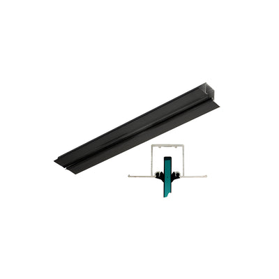 CRL Black Powder Coated Pocket Snap-In Channel - 240"