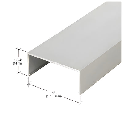 CRL-U.S. Aluminum Clear Anodized Center Hung Door Header - 21'-4"