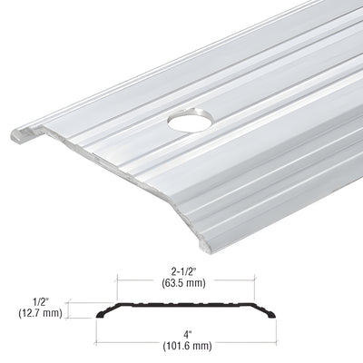 CRL-U.S. Aluminum 42 in Single Door Threshold, Mill Finish