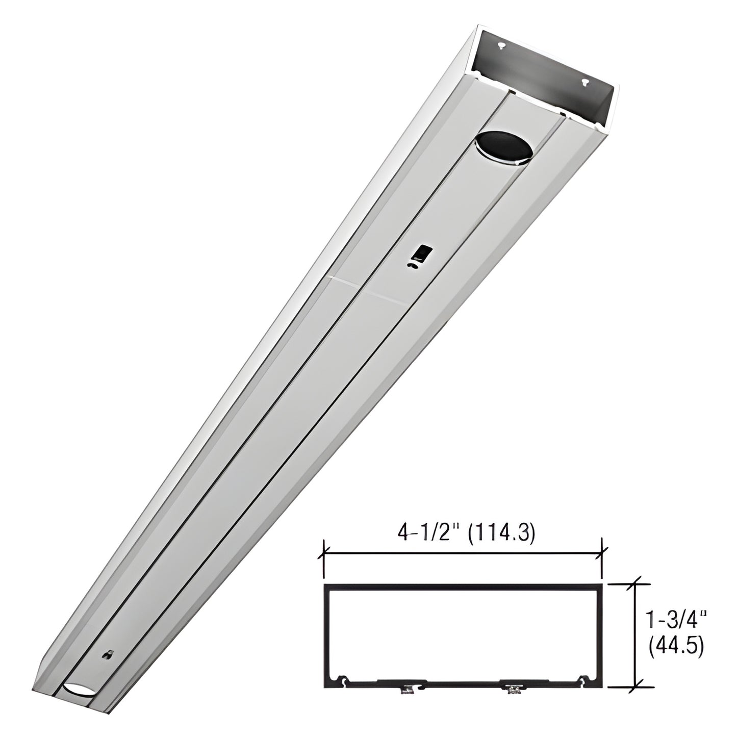 CRL-U.S. Aluminum 72" 450 Prepped Header for Center-Hung Closers