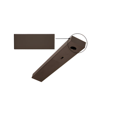 CRL Black Bronze Anodized End Cap for 1-3/4" x 4" Headers