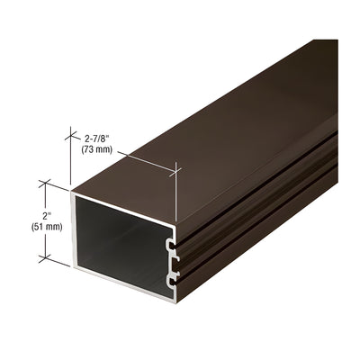 CRL-U.S. Aluminum Bronze Black Anodized 2-7/8" Structural Silicone Glazed Vertical Mullion - 24'-2"