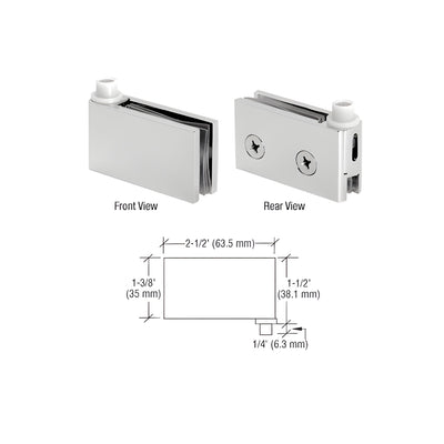 CRL Satin Chrome Flush Mount Cabinet Pivot Hinges