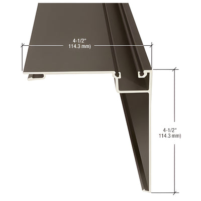 CRL-U.S. Aluminum 90 Degree Outside Corner Half, Bronze Black Anodized - 24'-2"