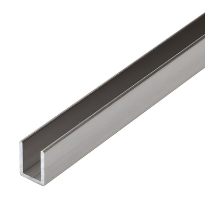 CRL Brushed Nickel 3/8" Fixed Panel Shower Door Deep U-Channel - 95"