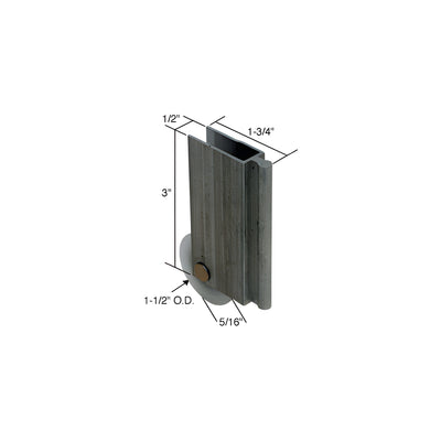 CRL 1-1/2" Nylon Wardrobe Door Roller for Monarch Mirror Door