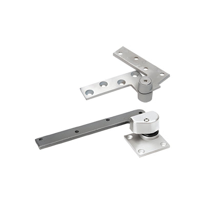 Rixson® Satin Chrome Left Hand 3/4" Offset Pivot Set