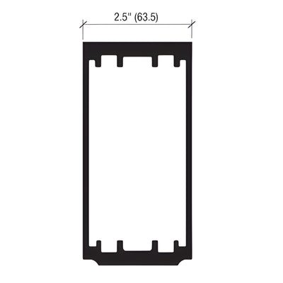 CRL-U.S. Aluminum StormWall XL Anchor Sleeve for Captured Heavy Wall and SSG Mullions - Pk/10