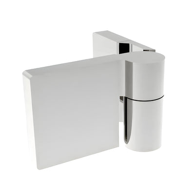 CRL Polished Chrome Lugano Series Wall Mount Hinge - For Left Hand Door