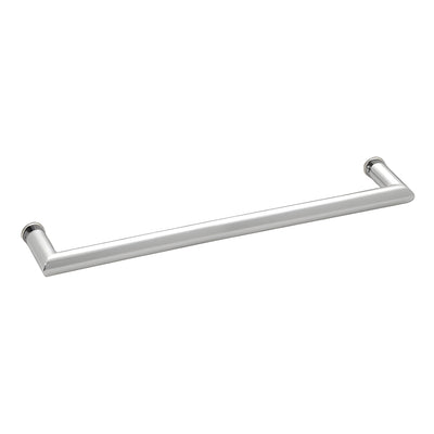 CRL Polished Chrome 24" MT Series Round Tubing Mitered Corner Single-Sided Towel Bar