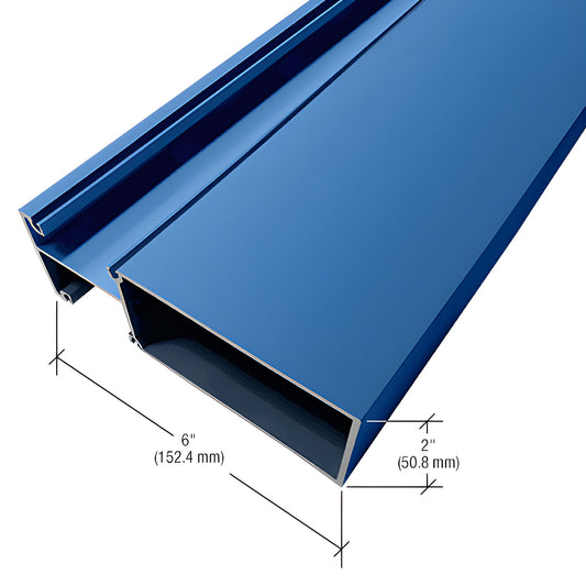 CRL-U.S. Aluminum OS-2 Captured Vertical Mullion, Kynar®, 1" Glass, 24'2"